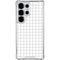 White Grid Galaxy S25 Ultra Clear Case